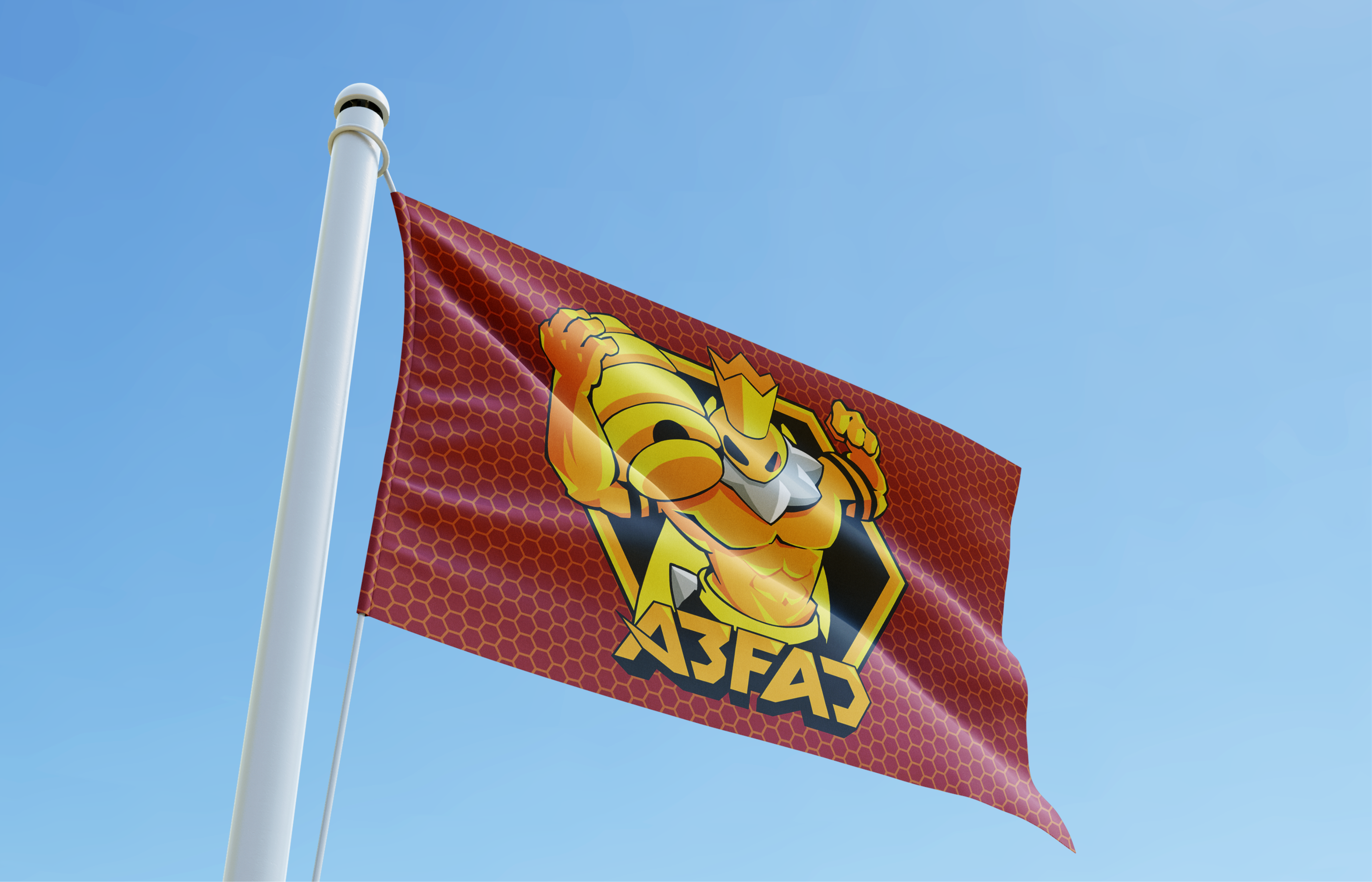 A3FAD flag mockup