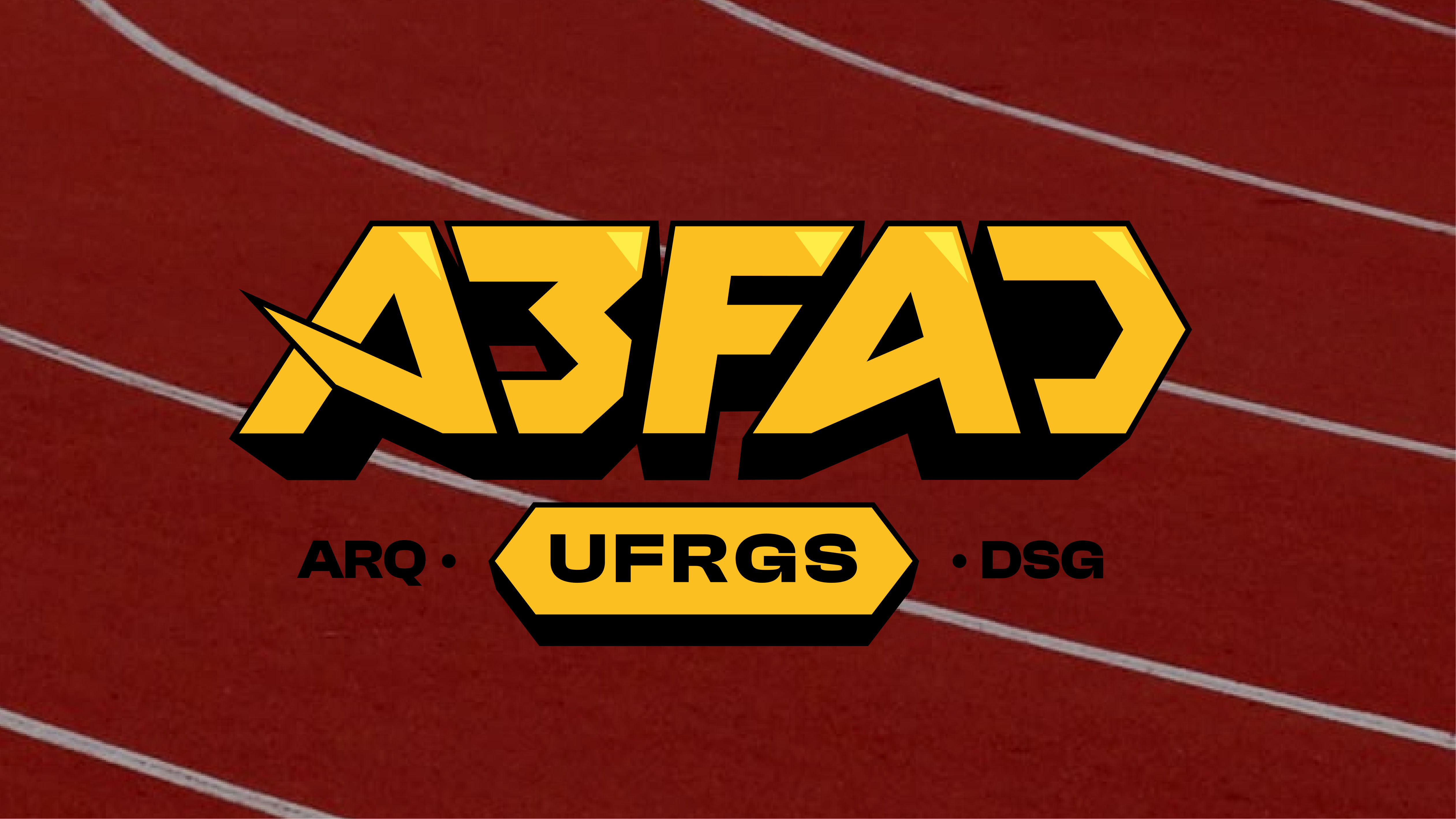 A3FAD logo on running track