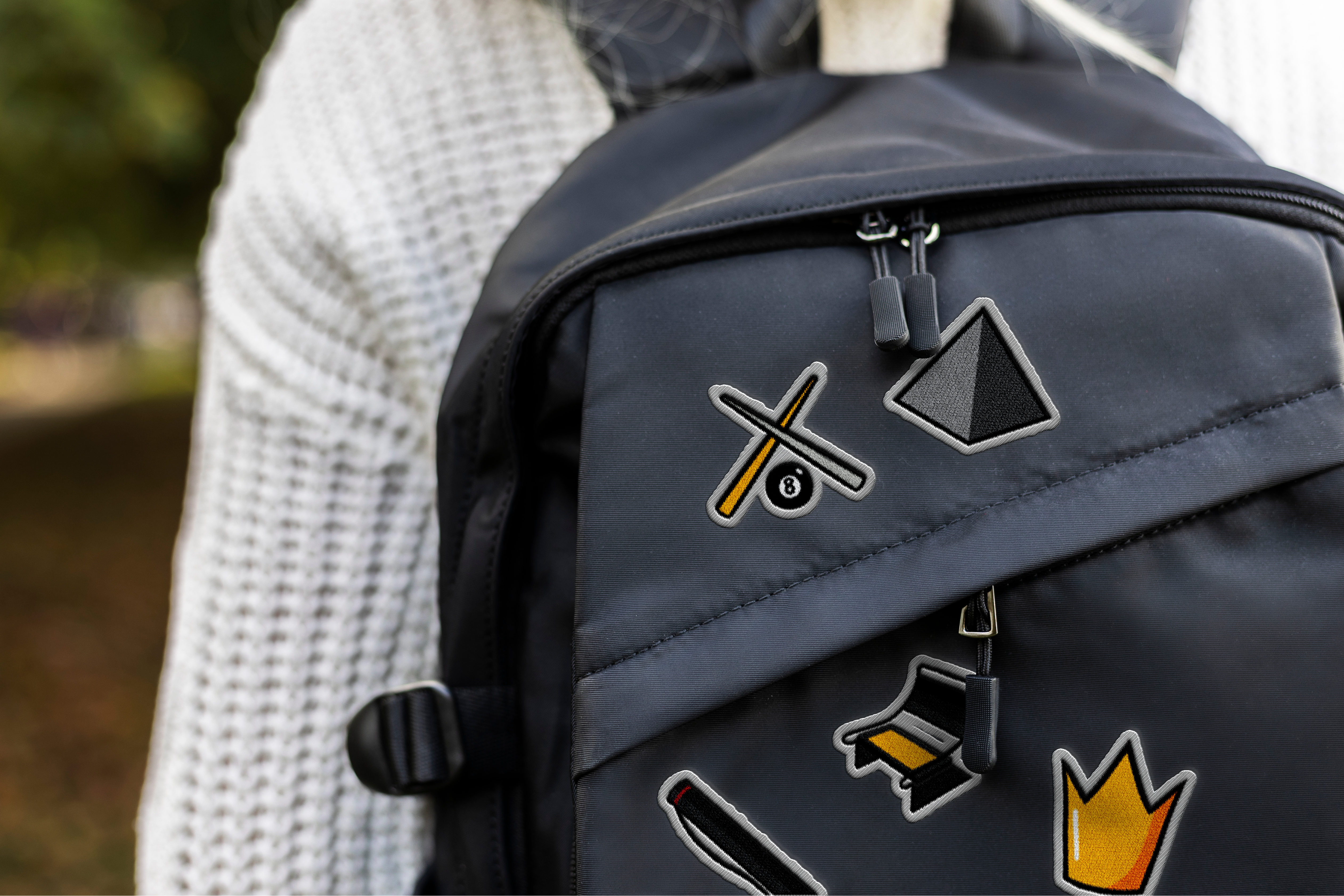 A3FAD patches on backpack