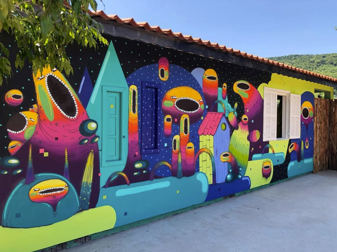 Celopax colorful wall mural