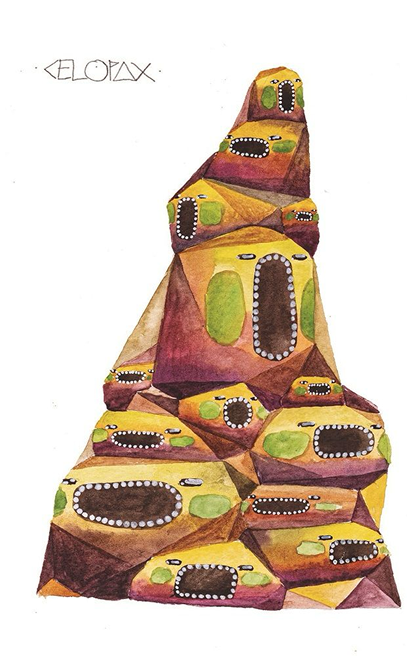 Celopax watercolor monster painting — inspiration