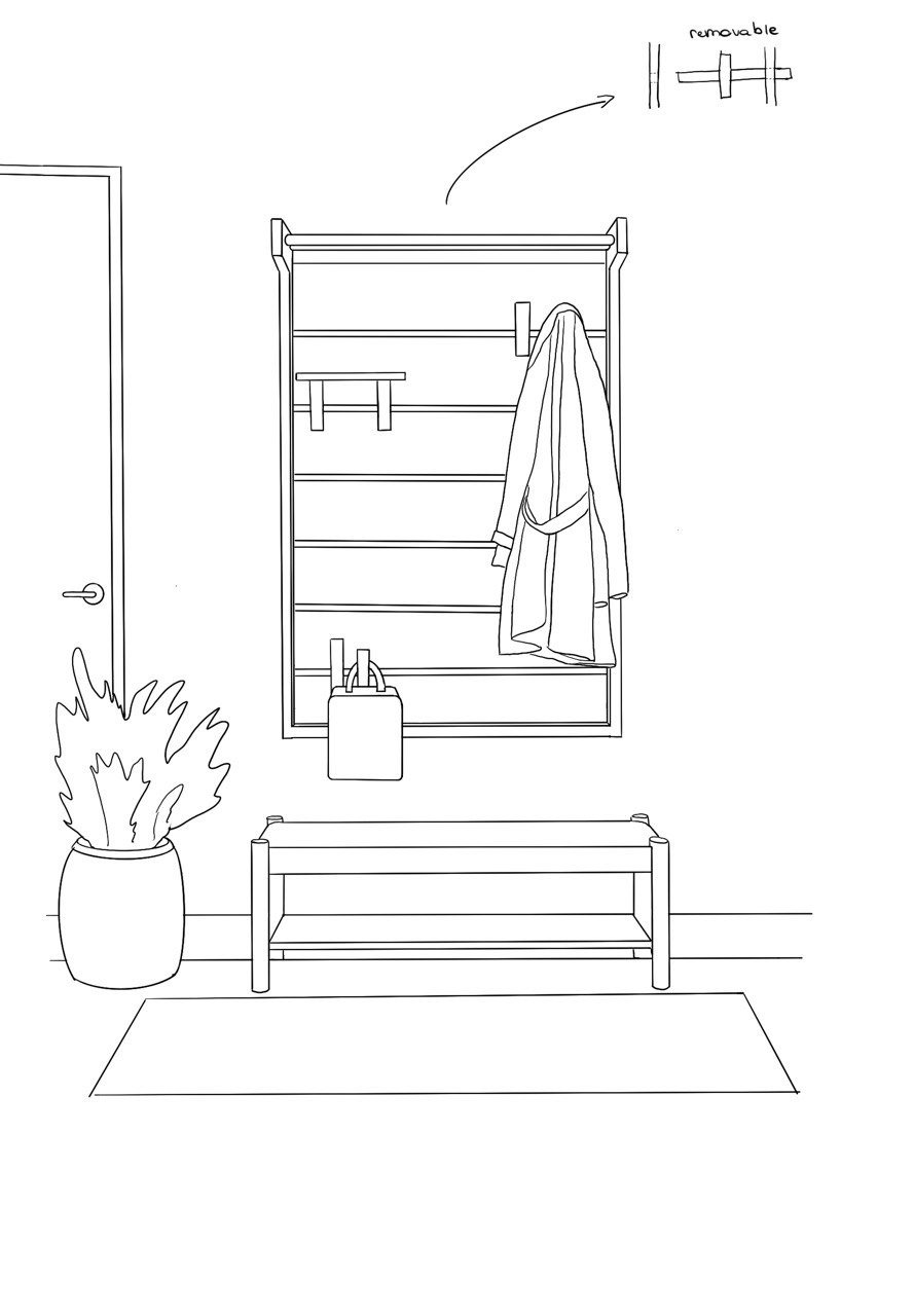 NOBA concept sketch in Procreate